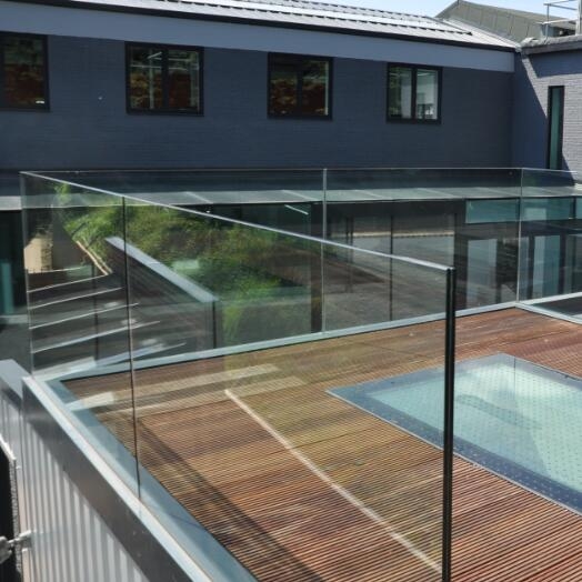 K&Kglass toughened laminated balustrade supplied with Sentryglas®  SGP structural interlayer