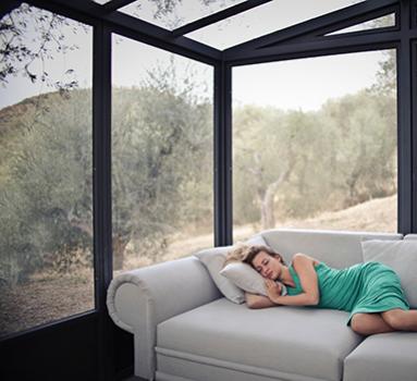 K&Kglass Insulated Glass Units lady sleeping